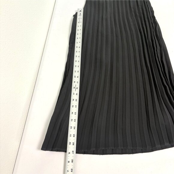 Chicos Accordion Pleat Wide Leg Pants Size 3.5 US XL 18 Black Pull On Palazzo - Picture 10 of 12